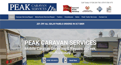 Desktop Screenshot of peakcaravanservices.com